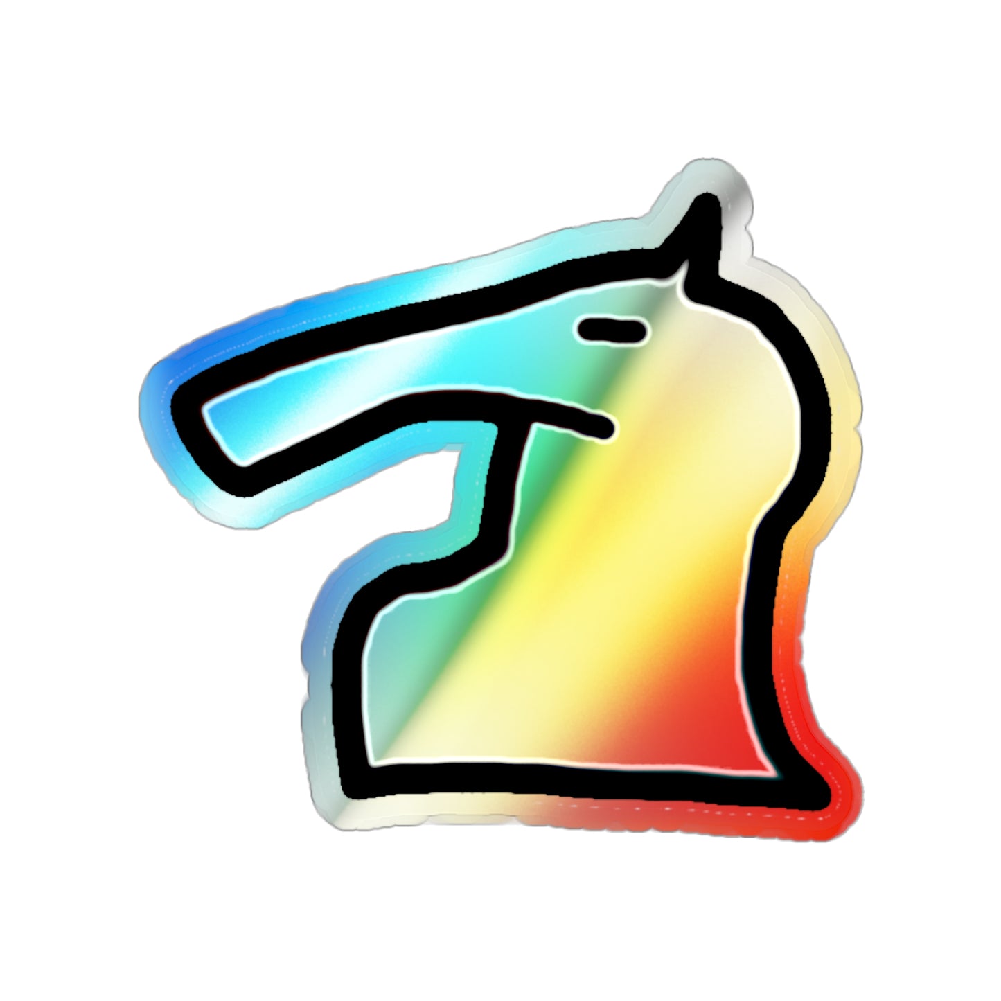 Holographic ChessTraps Horsey Sticker